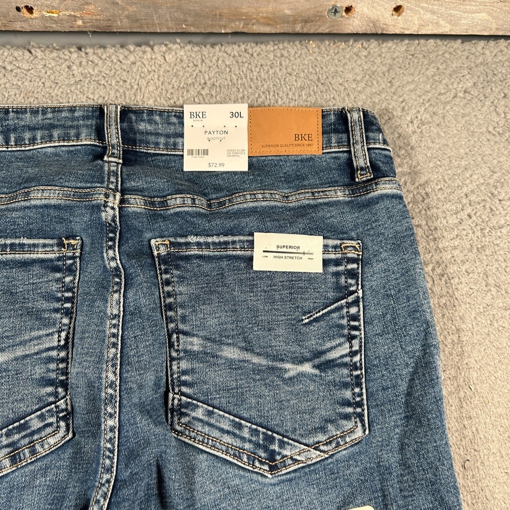 BKE Buckle Payton Jeans Womens 30L 30x34 Mid Rise Bootcut Universal Fit NWT - Picture 8 of 14